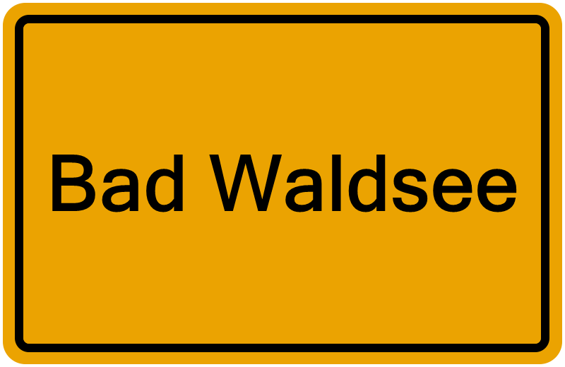 Handelsregisterauszug Bad Waldsee